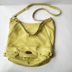 Mary & Joe Lime Green Leather Shoulder Bag